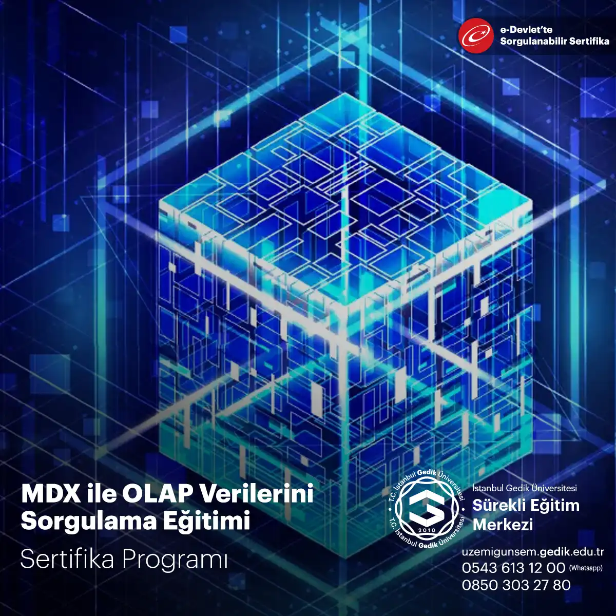 MDX ile OLAP Verilerini Sorgulama Eğitimi Sertifika Programı